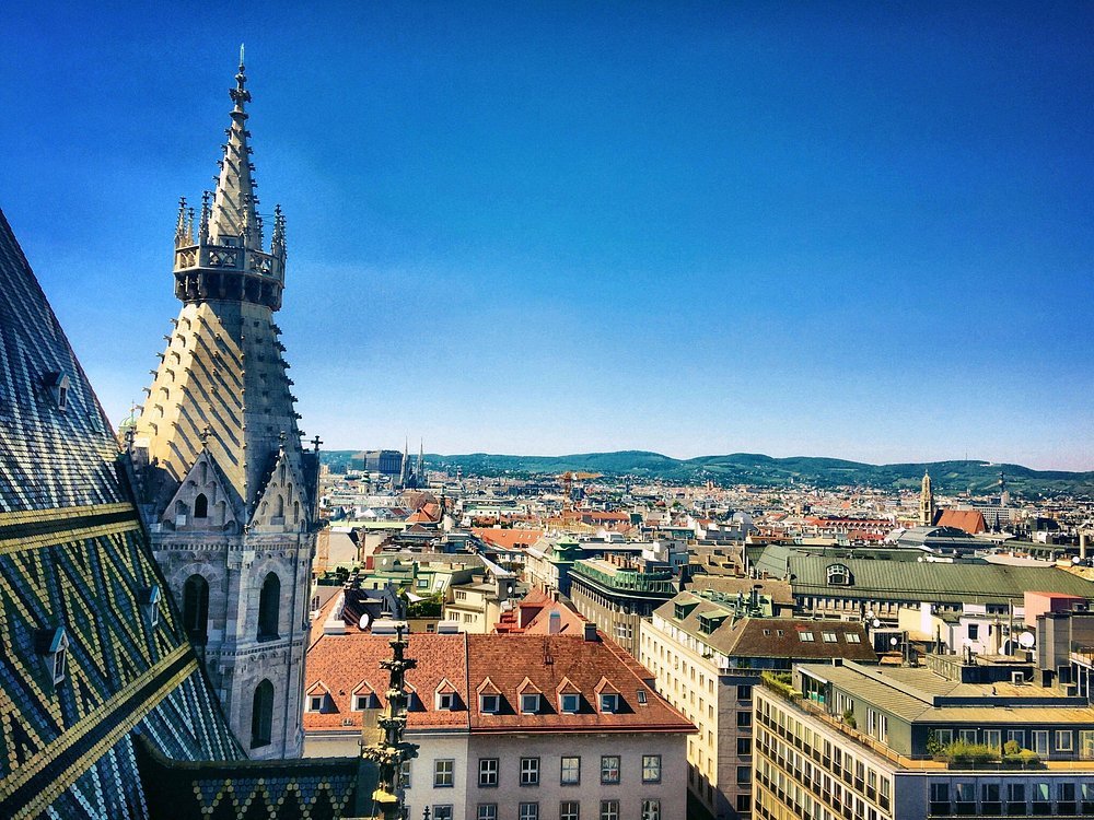 Vienna city view near Stephansdom