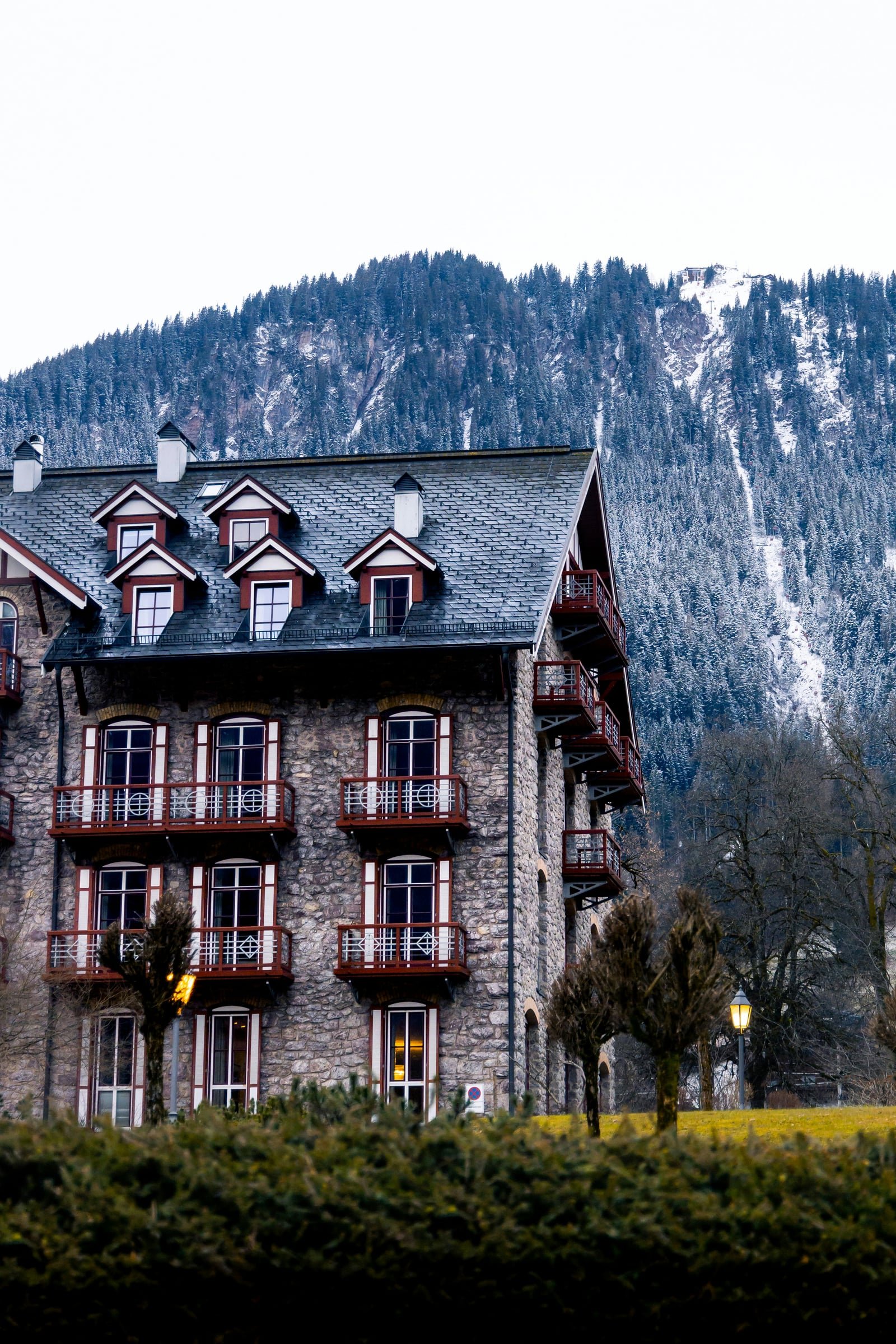 Kitzbühel ski resort in winter